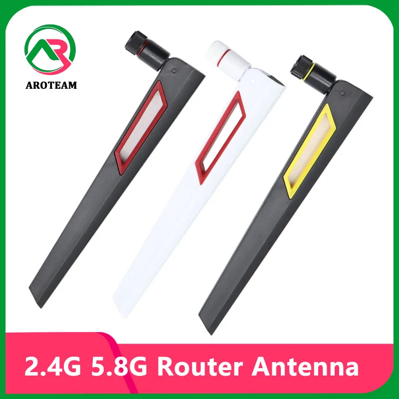 

2PCS 2.4G 5.8G Dual Band Omni External WiFi 12DBI Router Network Antenna for Modem Router Extender With SMA RPSMA Male