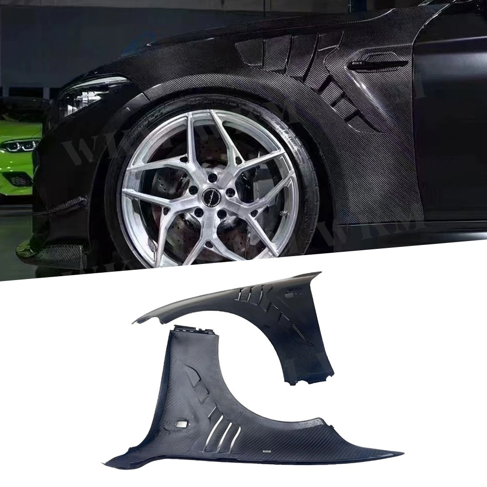 

Carbon Fiber Front Fender Cover Side Fender Exterior Replacement Body Kit Accessories For BMW F82 M2 2016-2022