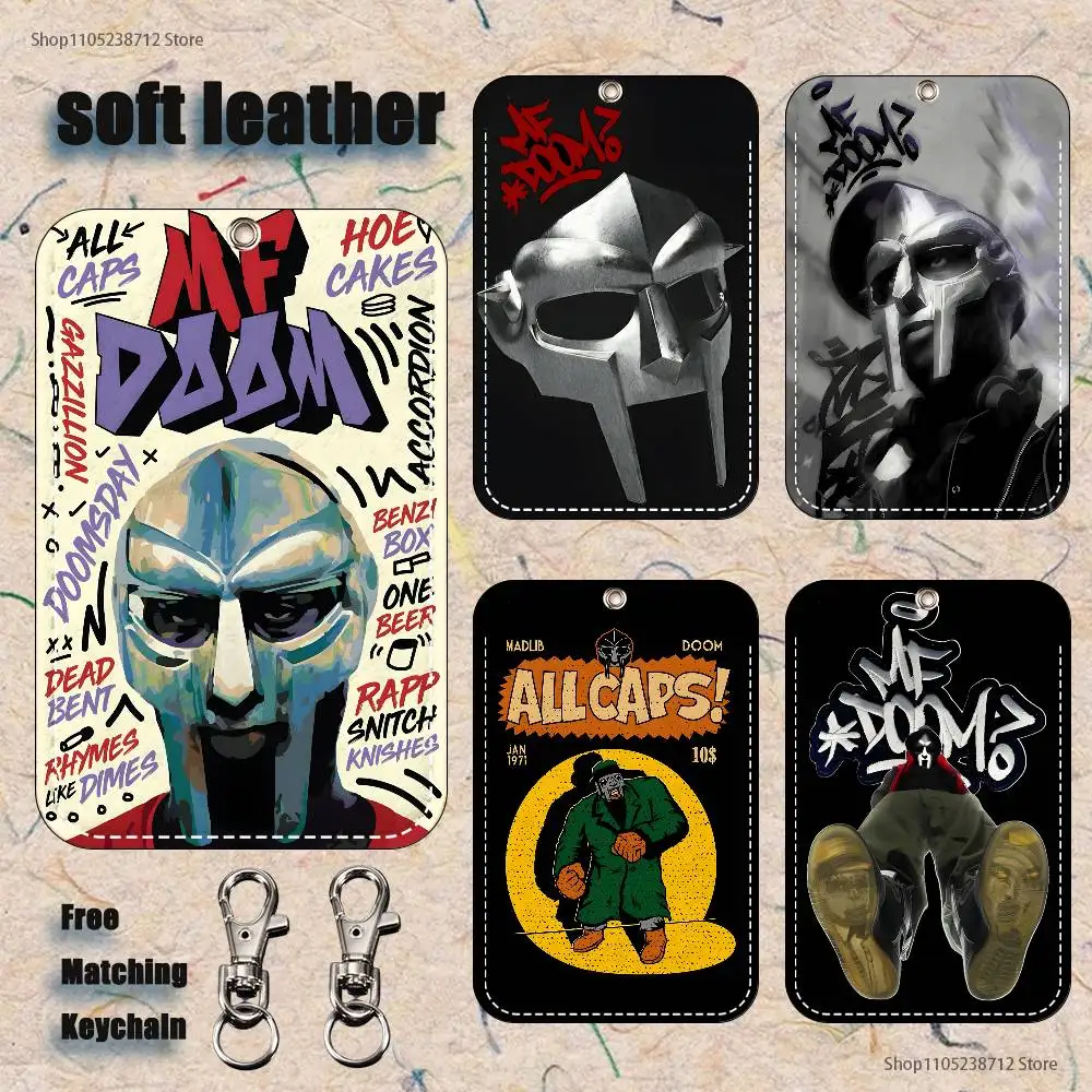 

M-MF D-Doom Madvillains Holder Keychain For Bank Business Work Card Holder Student Card Protective Case Bus Card