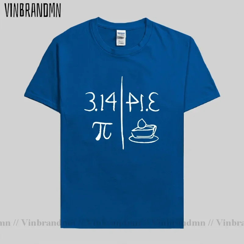 Vinbrandmn Pi Mirrors Pie T Shirt men Funny Pi Rate Graphic T-shirt Hombre Cotton Short Sleeve Pi Day Top Tee Homme Summer shirt