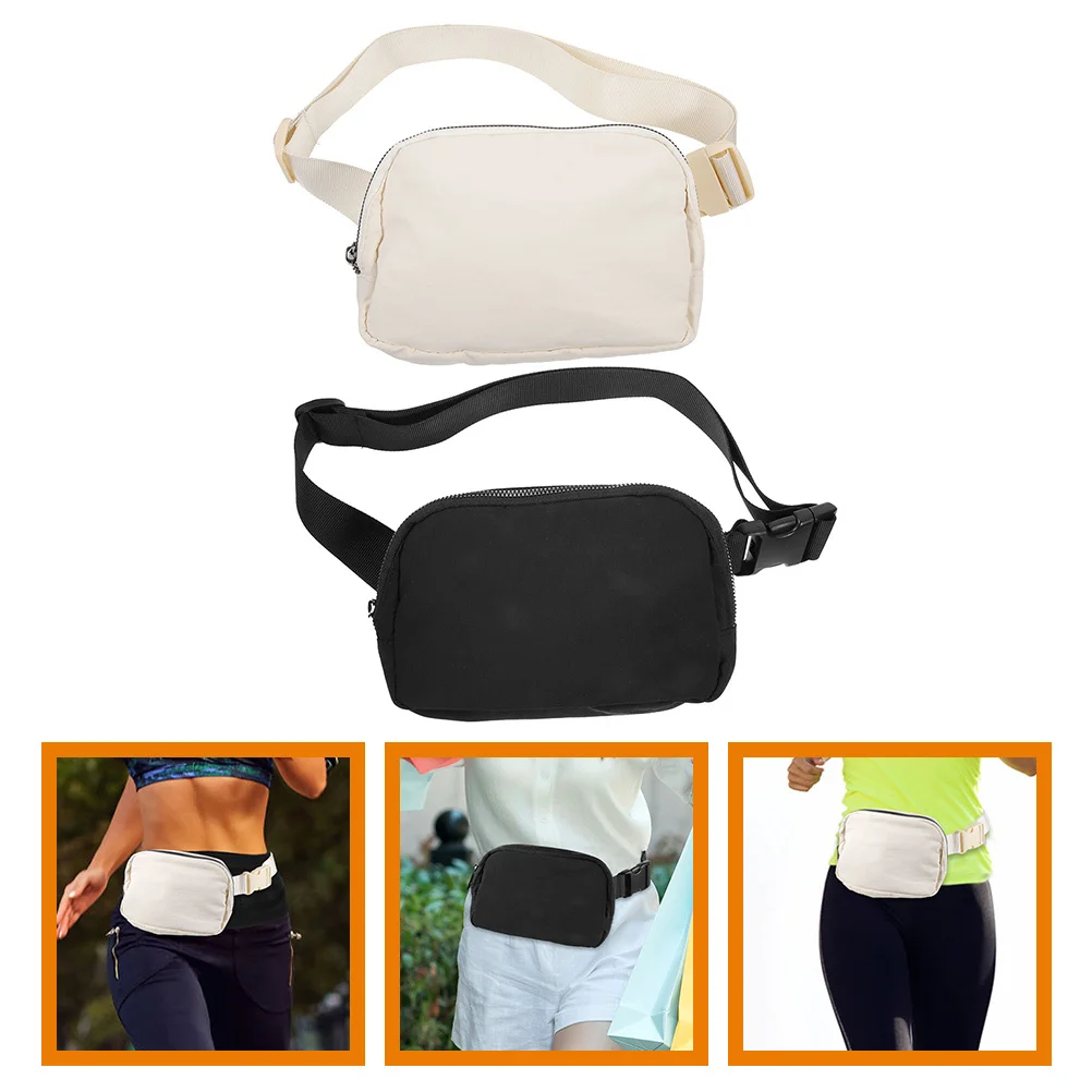 

2Pcs Small Waist Pouch Water-Resistant Fanny Pack for Running Outdoor Adventure Travel Lightweight Belt Bag for Men Women