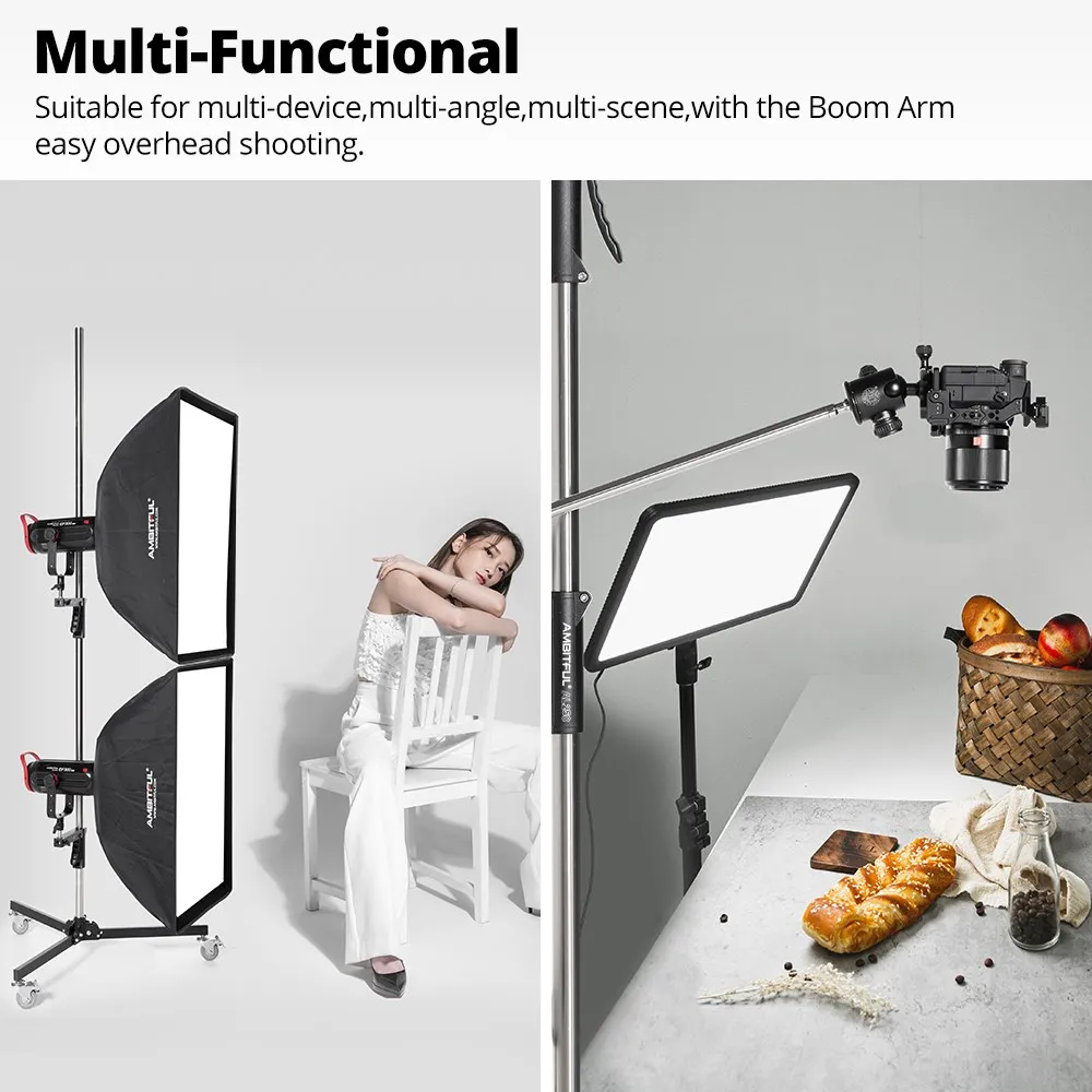 Albed アルベド バレットスタンド アルミ製PaoloBistacchi AMBITFUL 71cm-255cm AL250 Gun Grip Light Stand 1/4 and 3/8 Screw