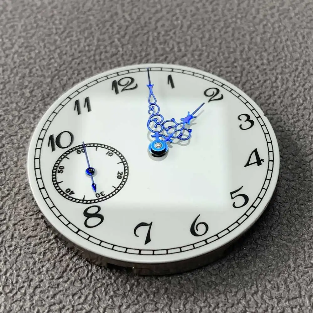 37MM Blue Watch Hands Watch Dial Rplacement for ETA6497 ST3600 Watch Movement Watch Face Spare Part