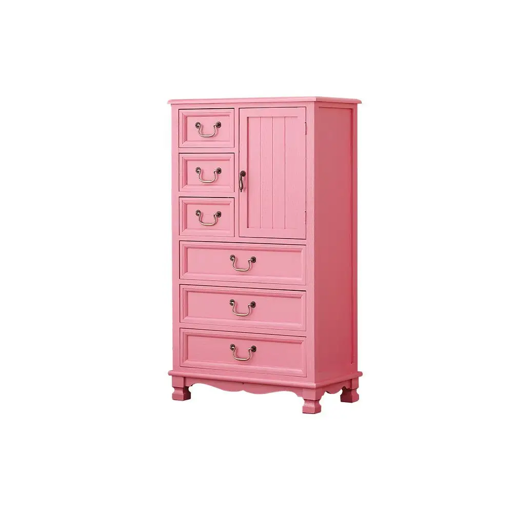 Country solid wood chest, retro chest of drawers, lockers, bedroom cabinets, living room wall drawers, combination cabinets