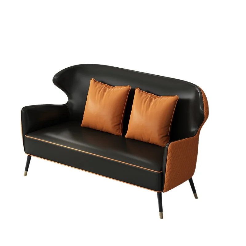 

Negotiate sofa light luxury meeting guest resting area double sofa coffee table combination