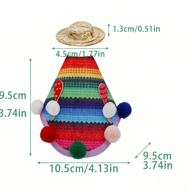 Costume Props 7 Inch Goose Outfit Porch Costume Exotic Mexican Party Carnival Set With Hat Doll Clothes
