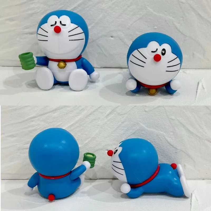 Kawaii Doraemon Anime Peripheral Model Decorative Ornaments Doll Desktop Decoration Collection Children Gifts Toys