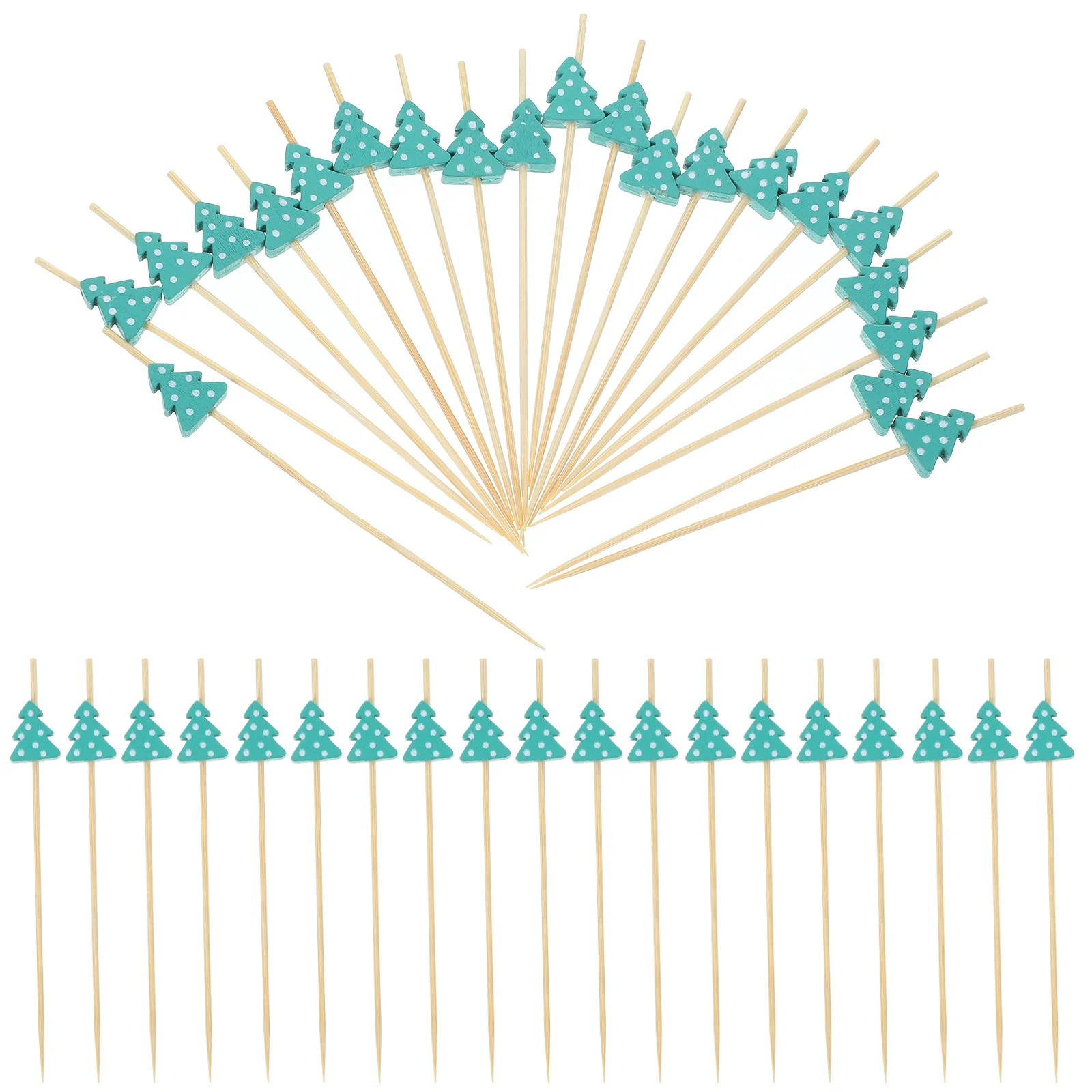

100 Pcs Decorative Toothpicks for Drinks Fruit Sticks Serving Party Festive Fruits Skewers