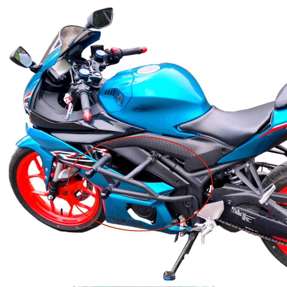 

For 2022-2025 Yamaha R3 modified anti fall bar aluminum alloy competitive anti fall bar track spring suspension and bumper