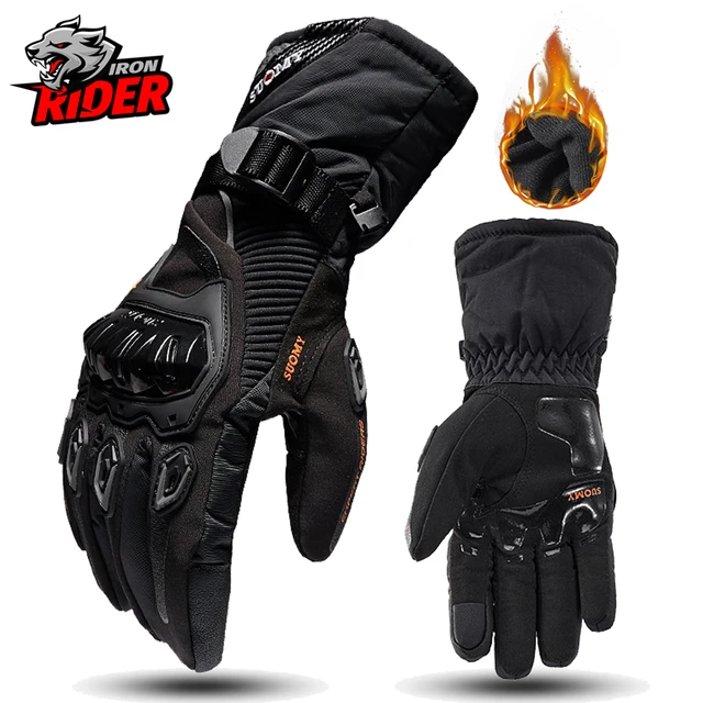 Rękawice motocyklowe wiatroszczelne wodoodporne Guantes Moto męskie motocyklowe rękawiczki jeździeckie z ekranem dotykowym Moto rękawice motocrossowe zimowe