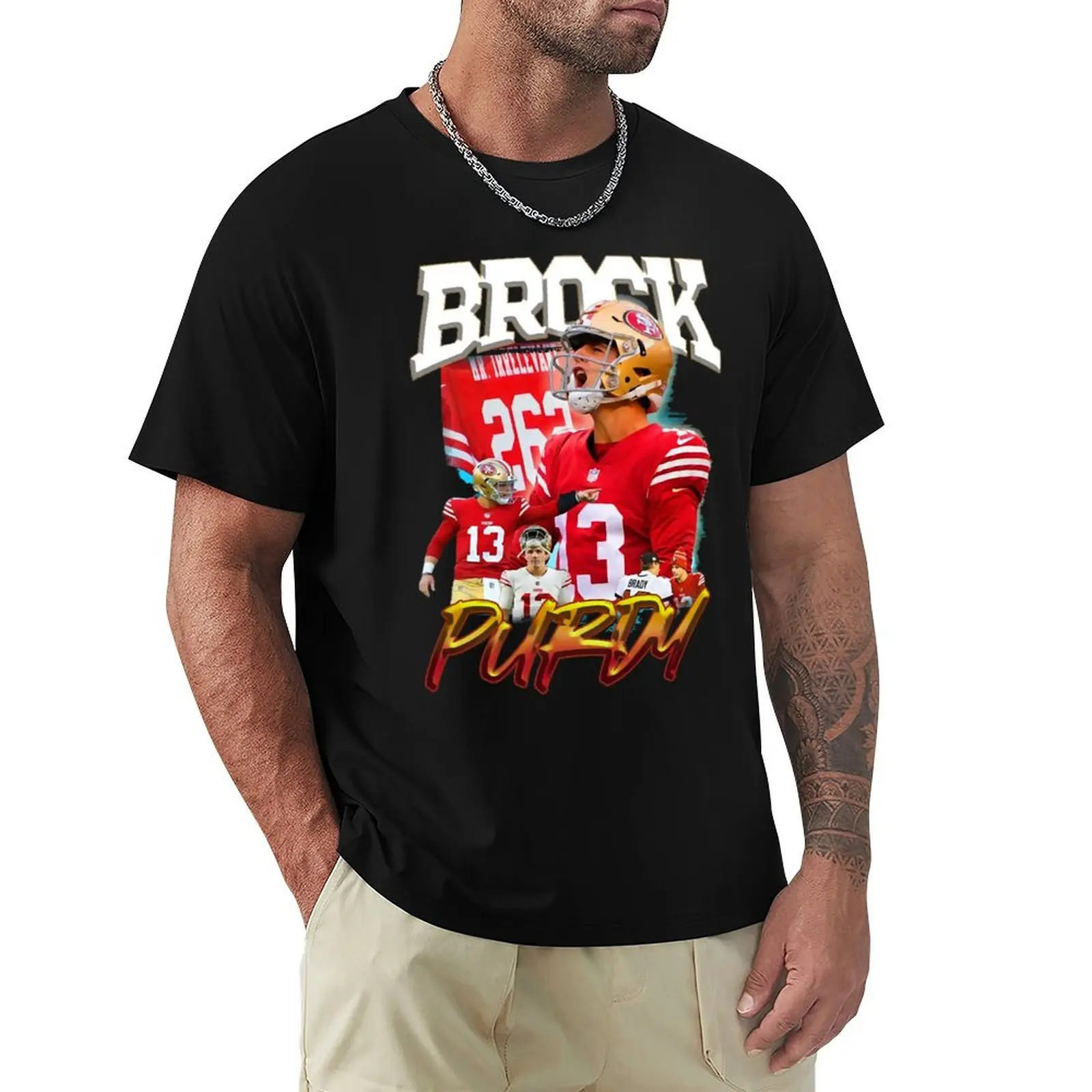Brock Mr. Irrelevant Purdy Bootleg T-Shirt Utility Work Short Sleeve Top