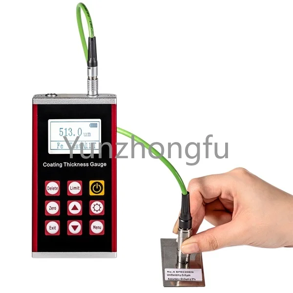 High Accuracy Industrial NDT Testing Machine Ultrasonic Measure Surface Coating Thickness Gauge HXCTG-922 with Metal Probe Shell