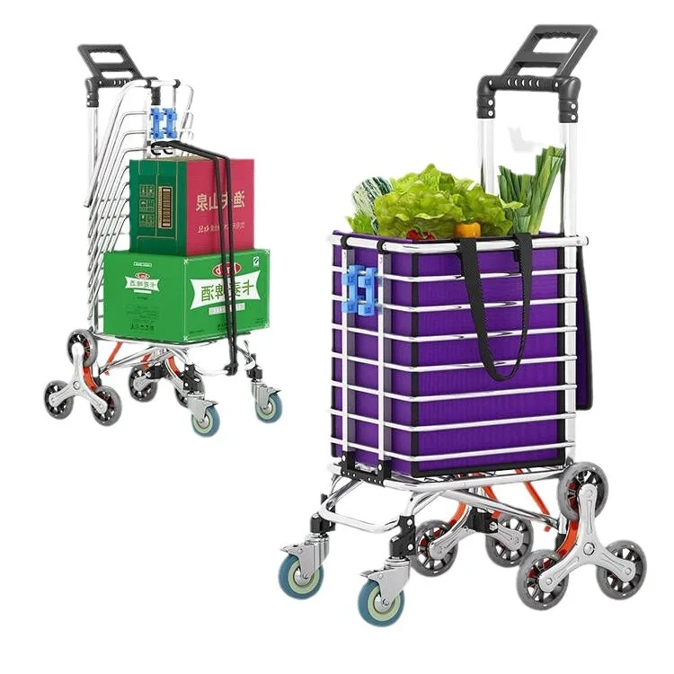 Portable shopping cart, foldable shopping cart, cart, trolley, shopping bag, household express delivery, small trailer