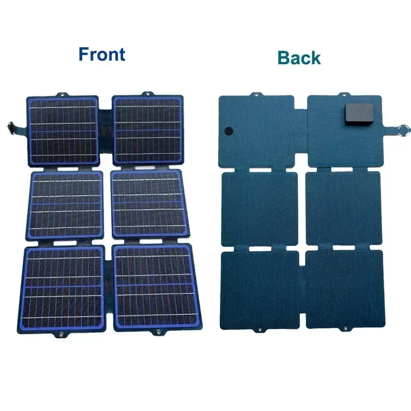 150W Foldable Solar Panel ETFE 5V/12V Waterproof Solar Charger Portable Mobile Power USB+Type-C+DC for Outdoor Camping Hiking