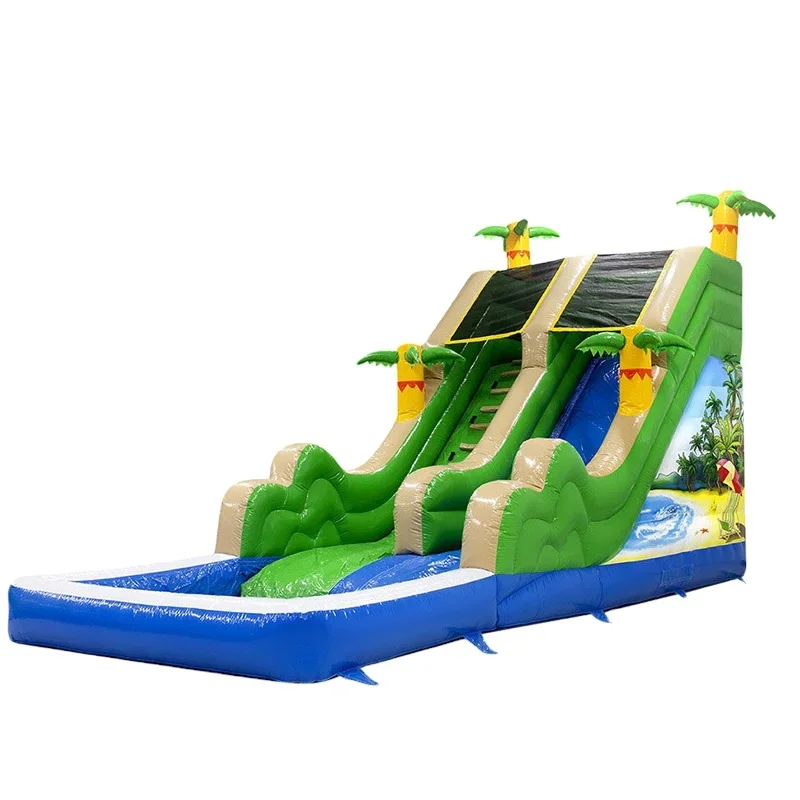 Commercial Unisex Inflatable PVC Water Slide For Pool Jumping Slides From China  Playground Use