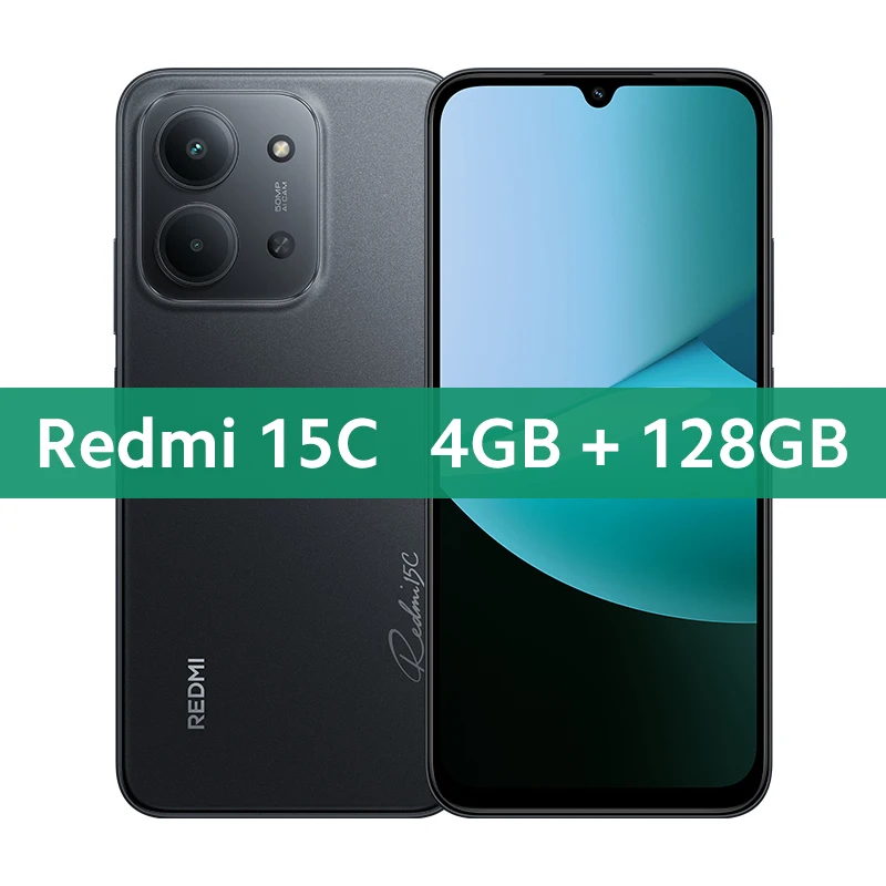 Xiaomi Redmi 15C Global Version Smartphone 50MP main camera 120Hz 6.9" Dot Drop display 33W charging MediaTek Helio G81-Ultra