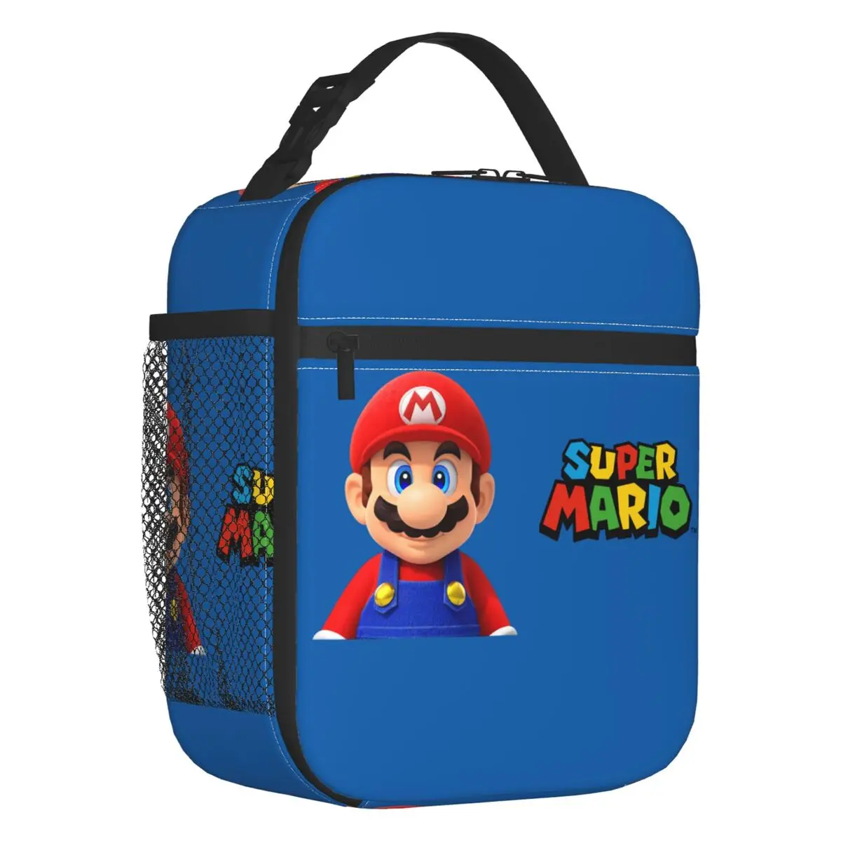 Lancheira Térmica Portátil Personalizada M-Marioes Video Game Brothers Friends para Mulheres e Homens, Bolsa Térmica Isolada para Alimentos, Ideal para Estudantes