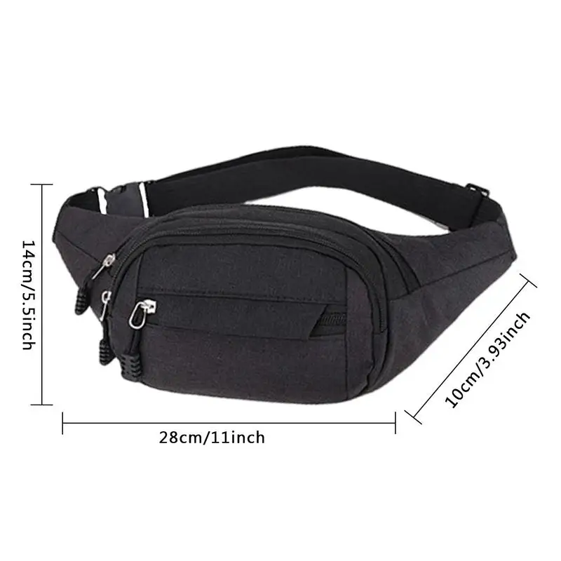 Saco impermeável para caminhadas, Saco de cinto de corrida, Travel Bum Bag para passear e fazer compras, Moda casual