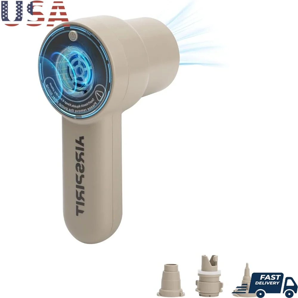 

Portable Electric Air Pump Fast Inflate Deflate Inflatable Boat 2500mAh Battery Type C Charged High Efficiency Motor Nozzle Set