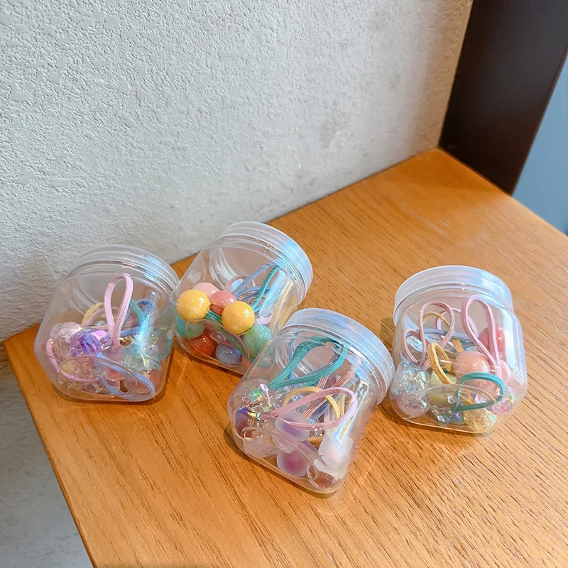 Hair Ties Kids Gentle on Hair High Elasticity Colorful Soft Rubber Princess Ponytail Bun Holders Lightweight Daily Party Travel