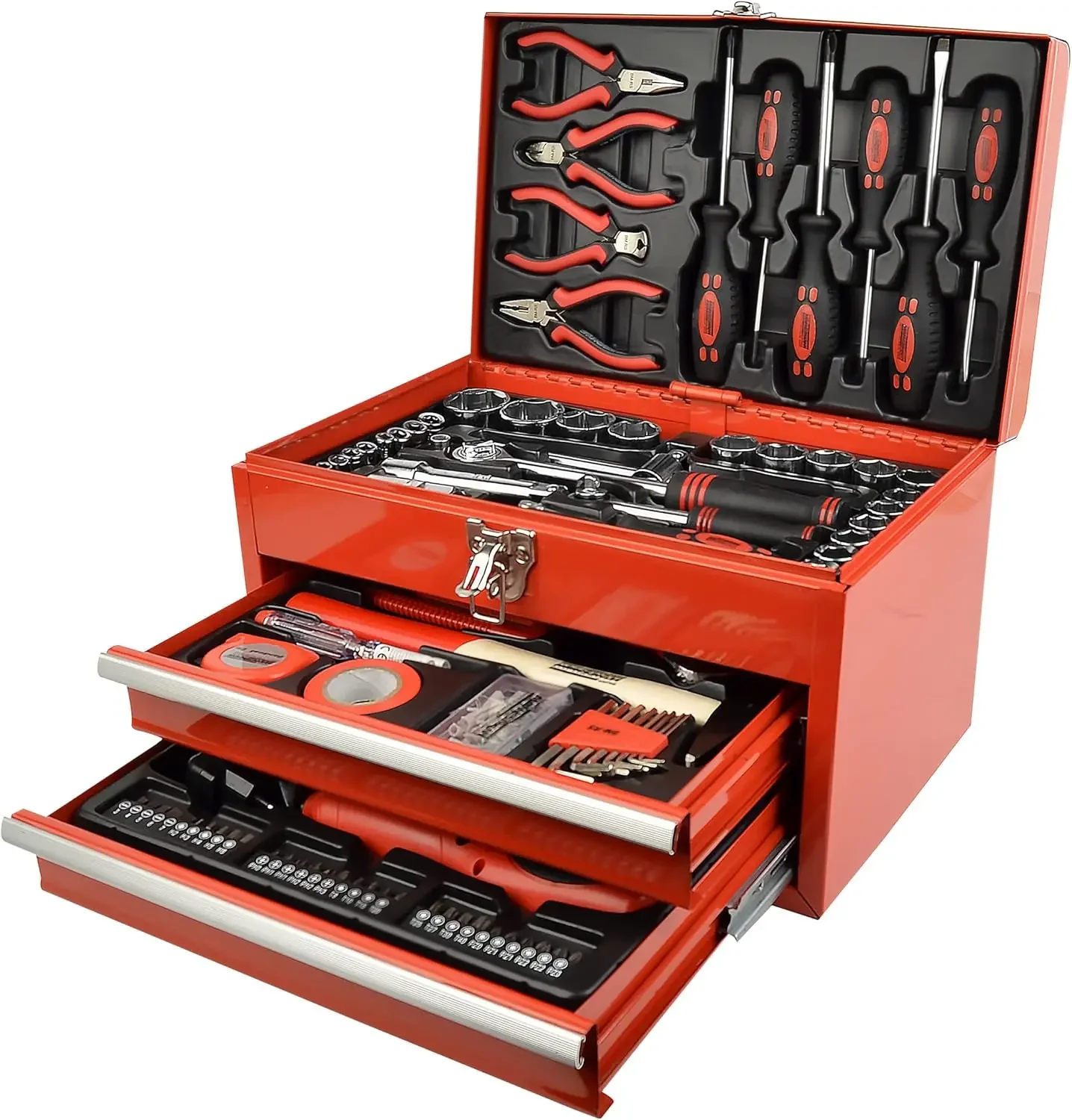 Brüder Mannesmann Werkzeugbox, bestückt, 155 pieces |   M29066