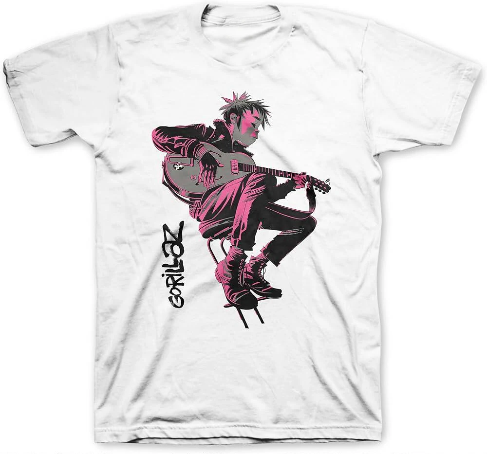 New Summer British Virtual Band Gorillaz Street Kids - American Retro Oversized High Street Vintage T-shirt