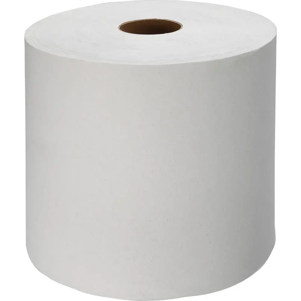 

High Capacity Absorbent Embossed Roll Paper Towels 7.88" x 1000 ft White Restroom 6/Carton Recycled Material Cleaning Towel