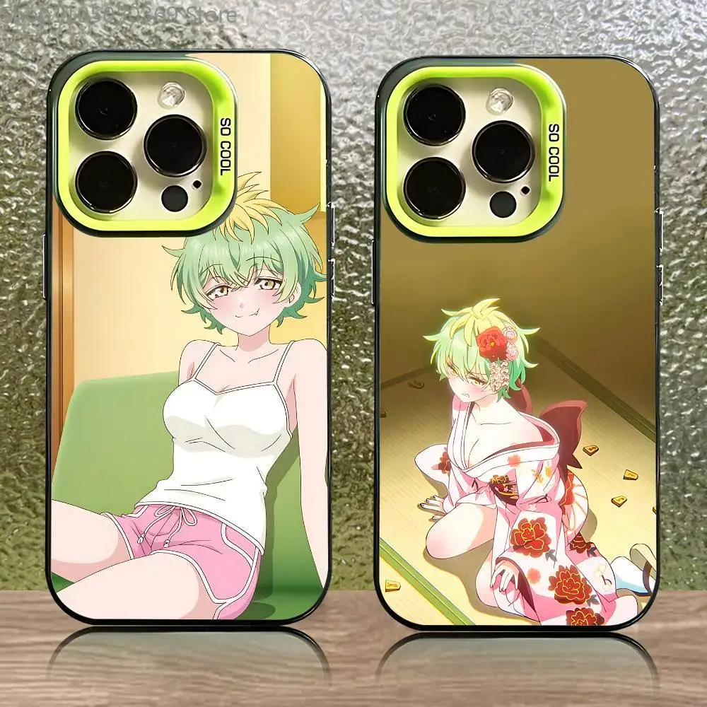 حافظة هاتف Miwa M-Mikadono S-Sanshimai لهاتف iPhone 17,16,15,14,13,12,11,Pro,Max,Plus,Mini,Air,SE4 غطاء أخضر غير لامع #1