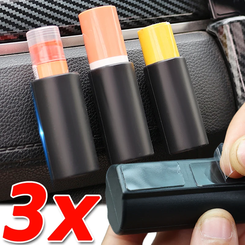 Porta rossetto per auto Portaoggetti portatile in silicone Nero universale Piccoli oggetti Fissaggi cosmetici Accessori interni automobilistici