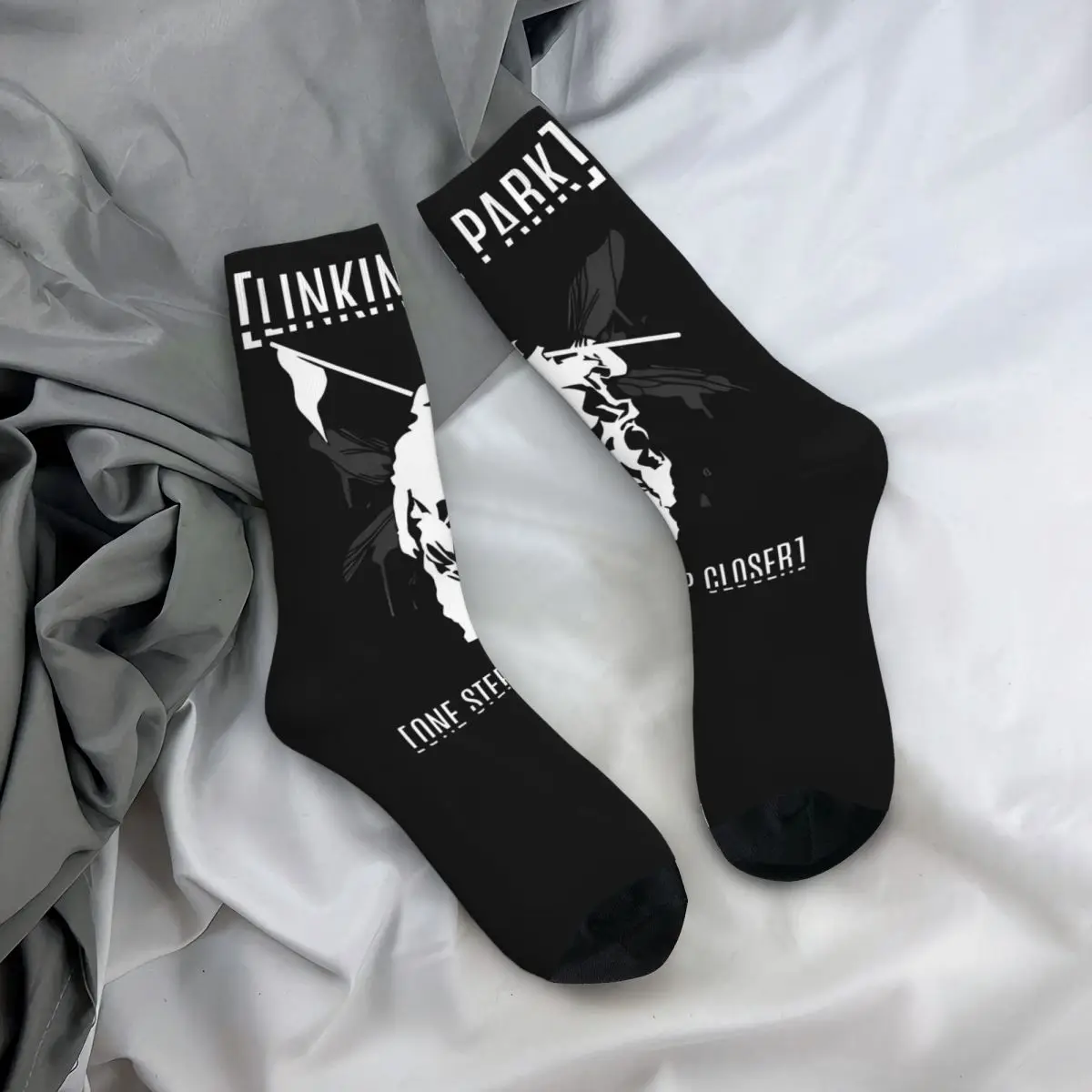 Linkins 2024 Rock Metal Band Tour Merch Crew Socks Compression Graphic Long Socks Cotton for Mens Small Gifts