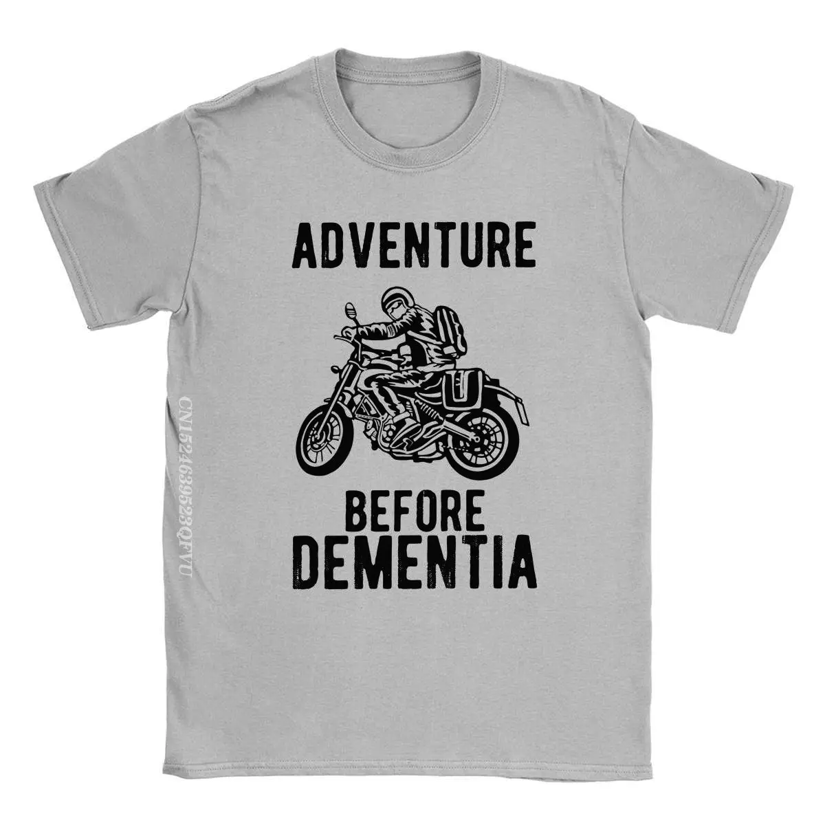 Novelty Adventure Before Dementia Motorbike Rider Motorcycle Tee Shirt For Men Premium Cotton Tshirt Racing Speed Tee Shirt