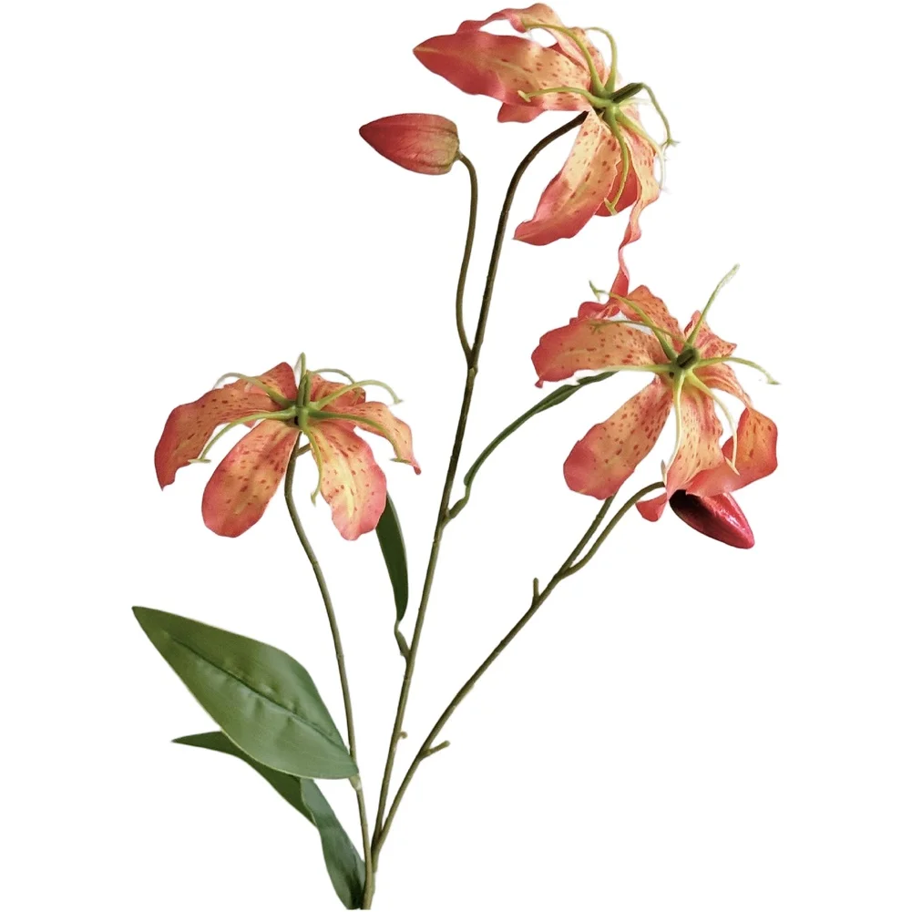 80cm Artificial Flame Flowers Silk Fake Plants Red Orange White For Home Living Room Table Centerpiece Wedding Decor