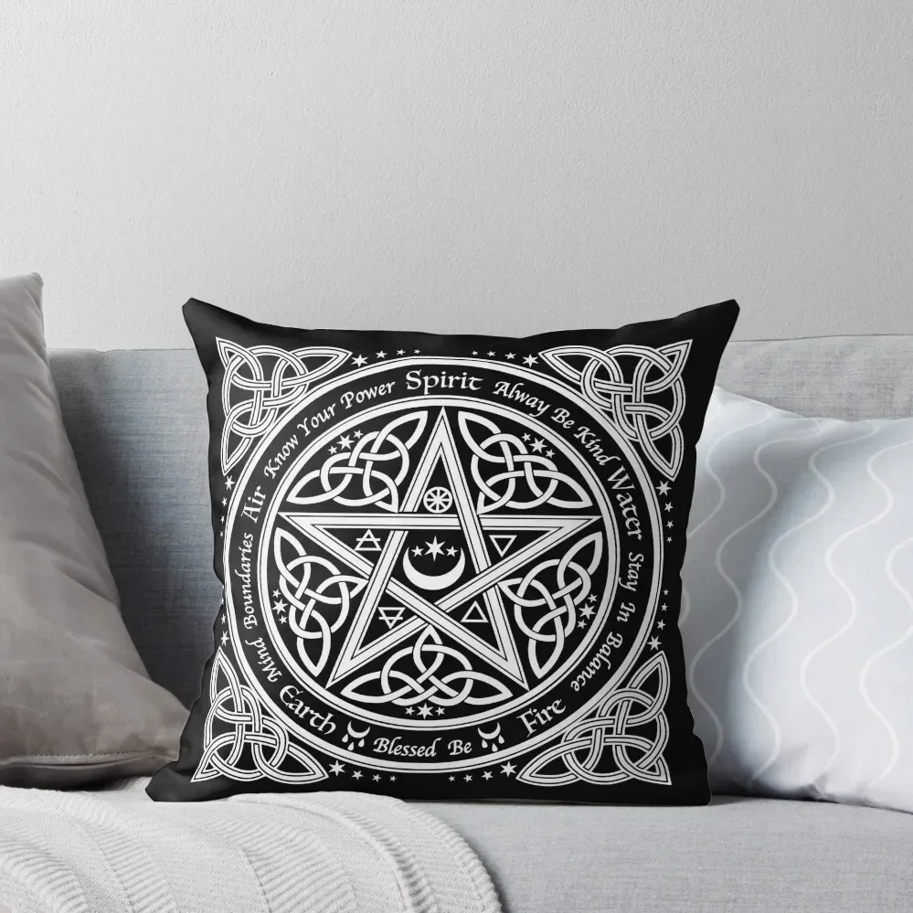 Pentagram Symbol Throw Pillow Pillow Covers Decorative Pillow Decor Cushion Cover Set