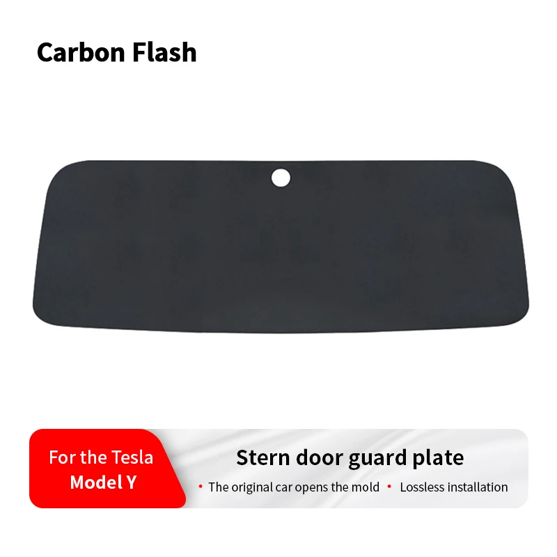 Carbon Flash TPE Trunk Kick Mat for Tesla Model Y – Dirt & Scratch Resistant