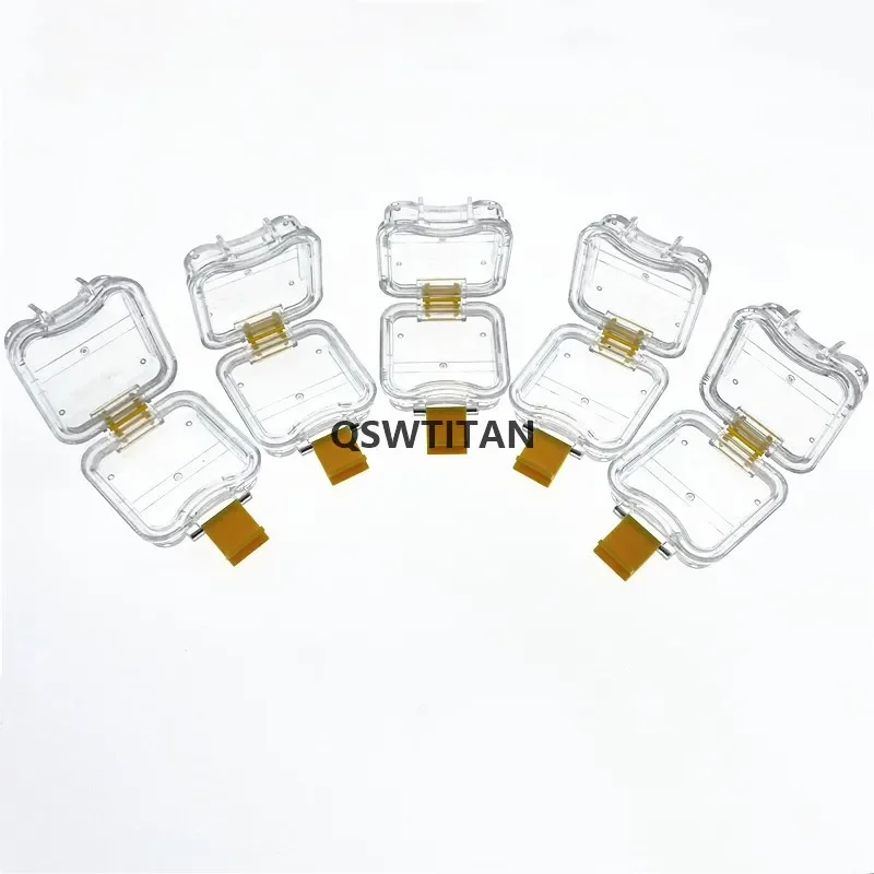 New 50pcs Plastic denture Tooth Box with Film High Quality Denture Storage Box Membrane Tooth Box