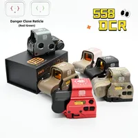 2024 New EOTECH 558 DCR Red Dot Holographic Sight Airsoft Hunting w/ G33/G43/G45 3X 5X Magnifier Fit 20mm Rail Mounts & QD Lever