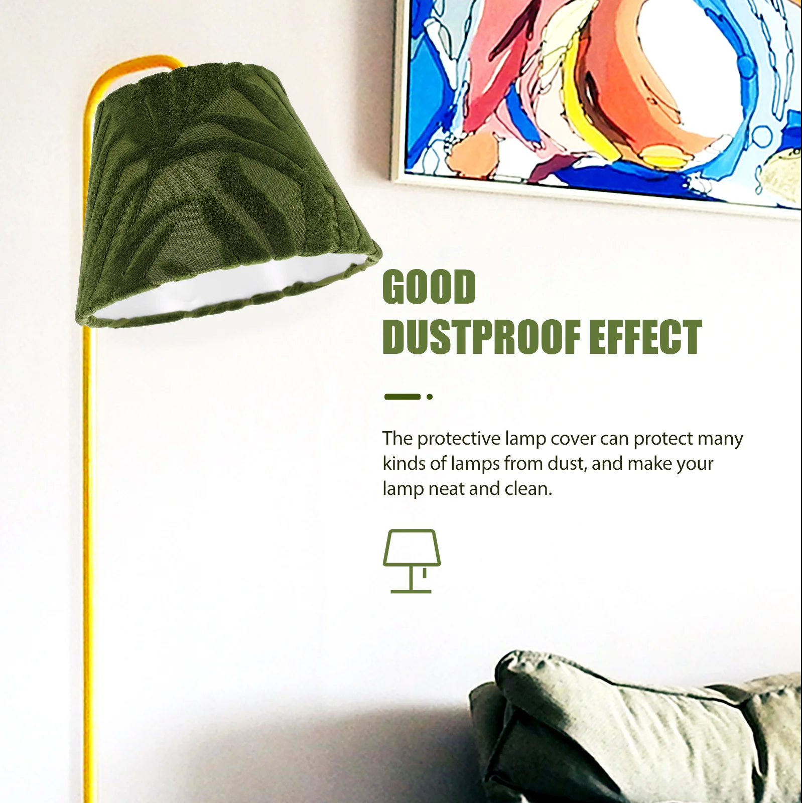 

Fabric Lamp Shade Lightweight Leaf Pattern Textured For Desk Table Floor Lamp Replacement Home Bedroom Living Room Study