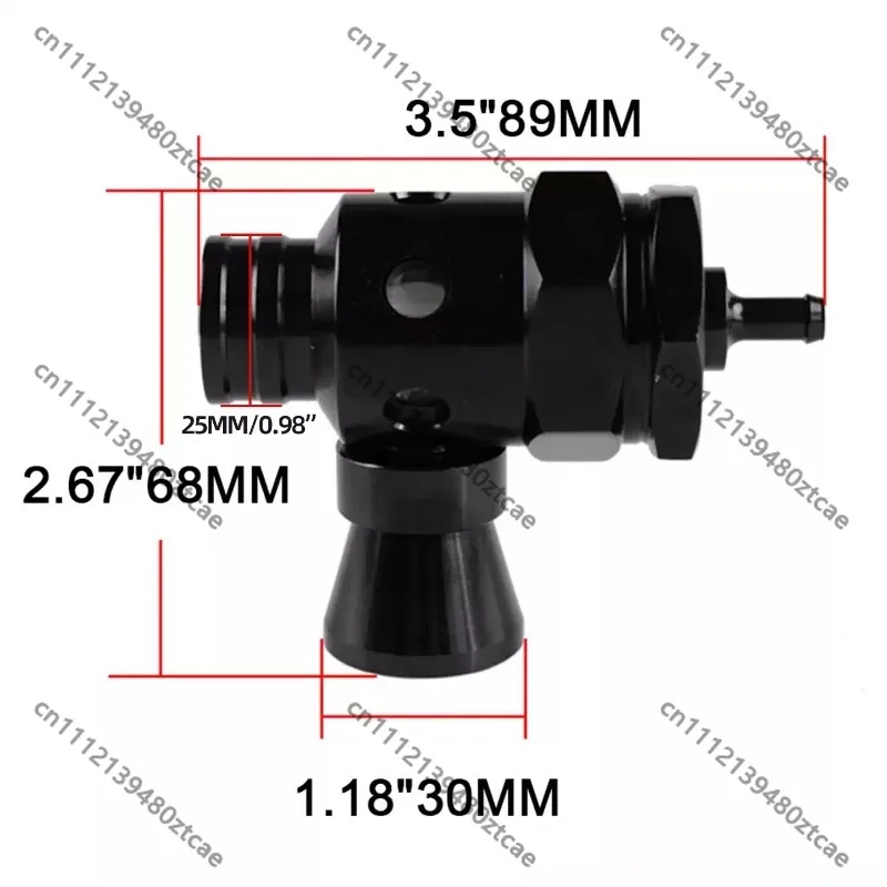 Turbo Modified Aluminum Alloy Connector Blow Off Valve, Boost Pipe Pressure Release Vent Valve, Racing Intake Pressure Relief