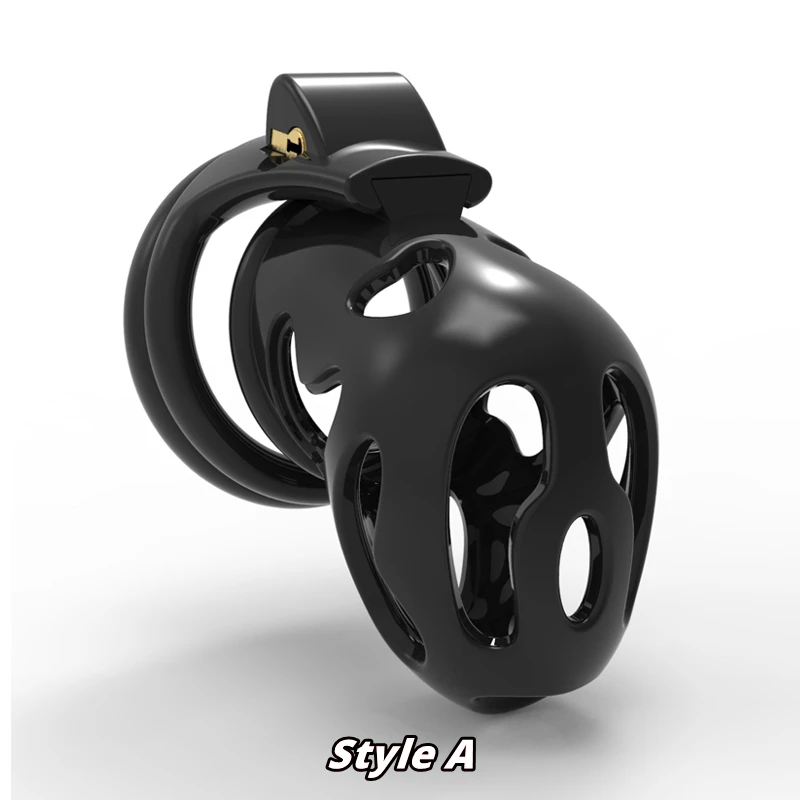 CHASTE BIRD Custom Ghost Male Chastity Device Black Edition Cock Cage Penis Ring With 4 Base Ring Bondage Belt Adult Sex Toys