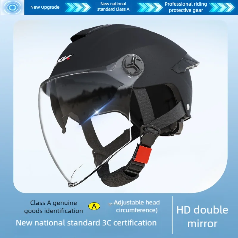 Moto Helmet with Removable Visor, Convertible Motorcycle Mountain Bike Helmet for Men, In-Mold Spor