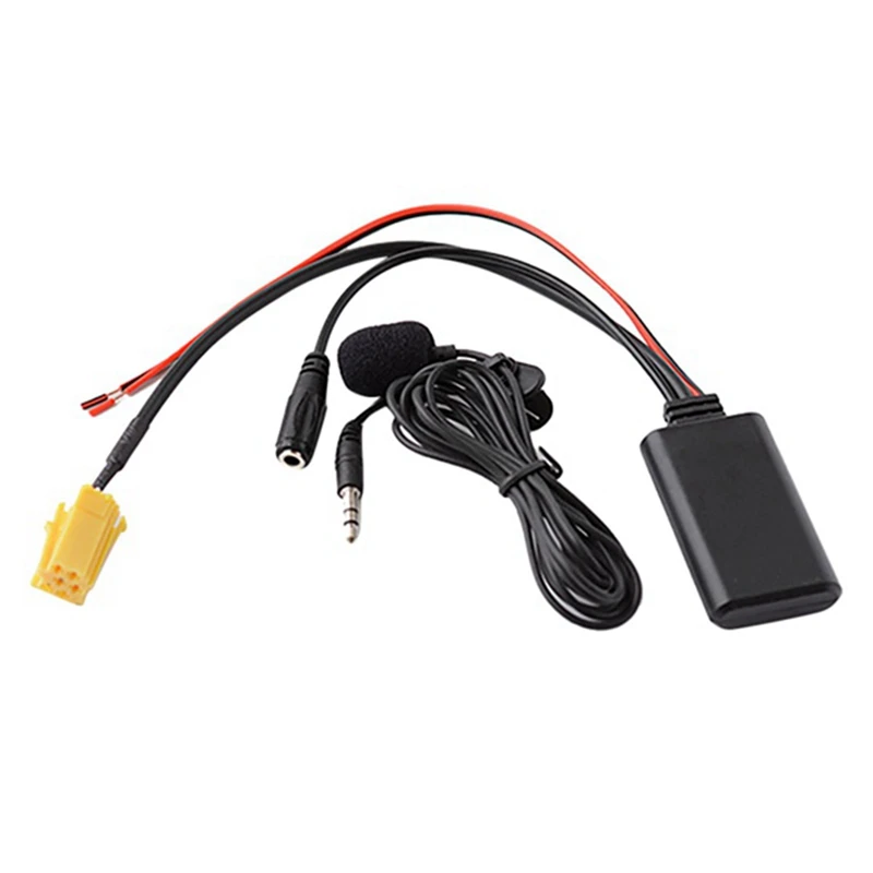 Adattatore Audio per auto autoradio 6pin Mini ISO AUX In cavo microfono per Fiat Bravo Panda Punto