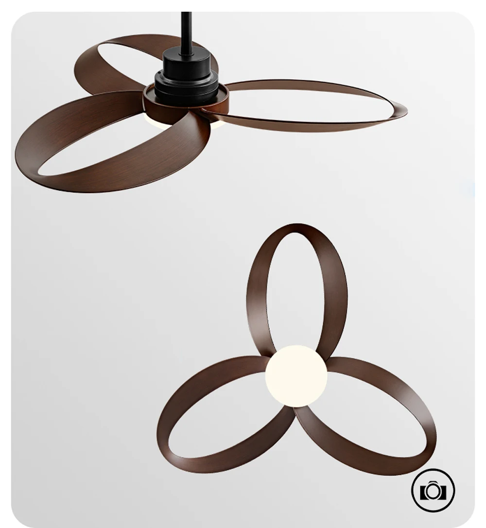 42/52 Inch Ceiling Fan 3 Blades Vintage Industrial Wood Ventilator with Light Remote Control for Coffee Shop Home Hotel Office image 6