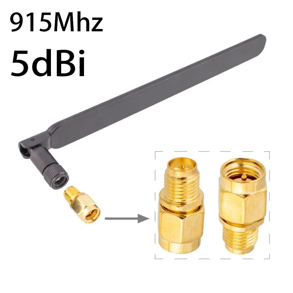915MHz Indoor For LoRa Antenna With 5dBi Gain RP-For Male Connector For Helium Miner And For LoRaWAN Applications