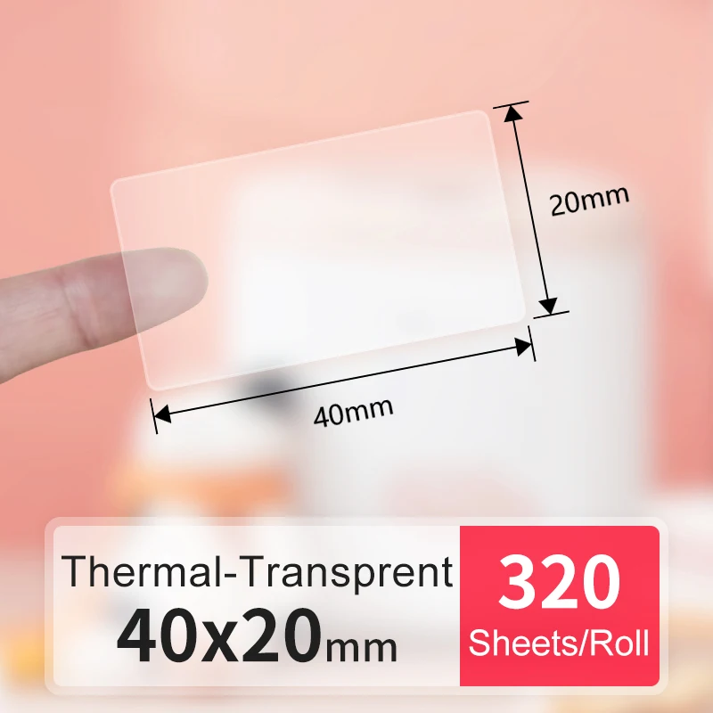 Detonger-Thermal Synthetic Label Paper, Consumíveis para Impressora, Transparente, DP23S, DP30S