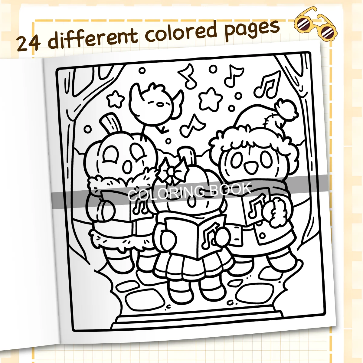 CREEPY CUTE Coloring Book for Adults Featuring Cute Cozy Daily Activities for Educational DIY Relaxation Children Drawing Books