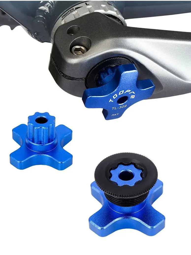 AliExpress TOOPRE Bicycle Crank Cover Dismantling Wrench Tooth Disc Plum Blossom Disassembly Wrench Mountain Road Bike Bearing Tool