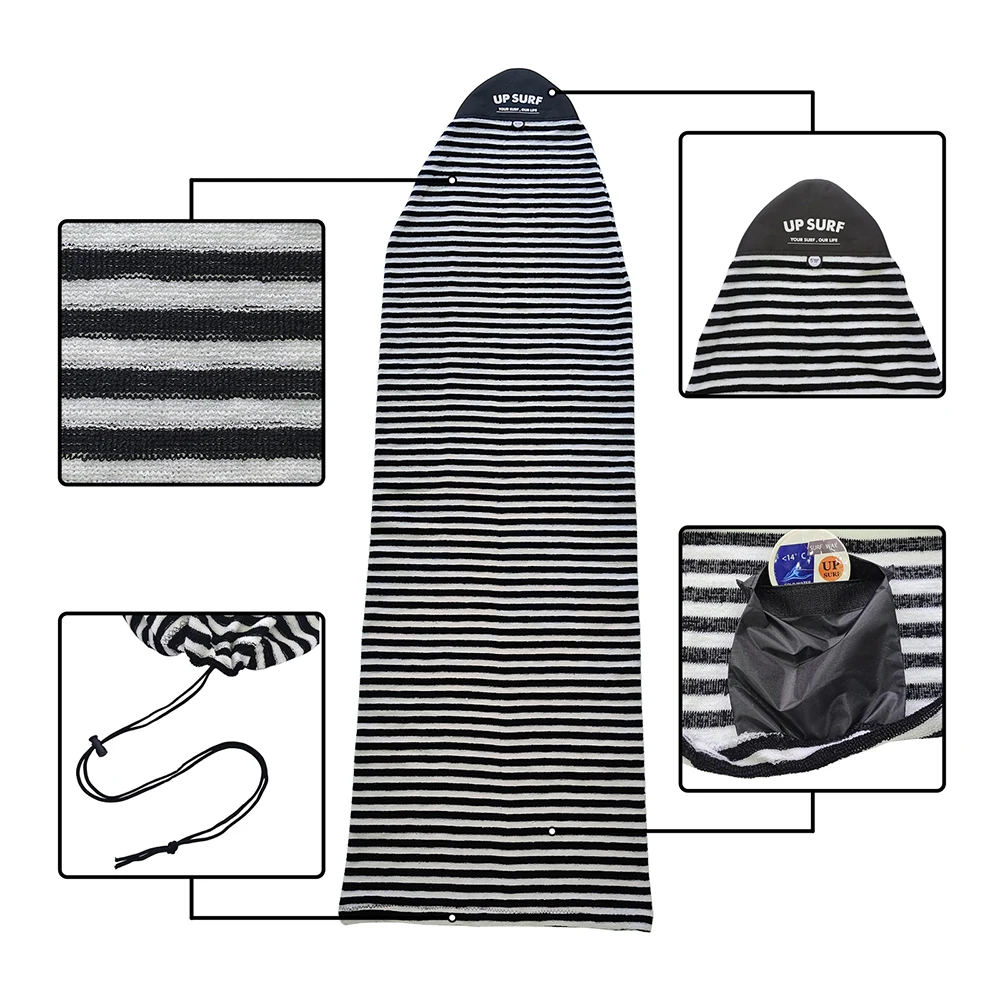 UP SURF surf sock Best Selling Multi-Size Surfboard Socks Stretch Surf Bags Surf Stretch Sleeves Surfboard Sock Cover