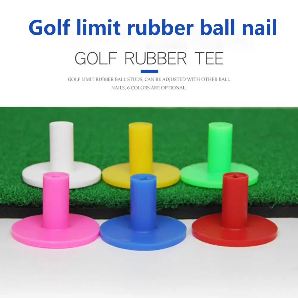 38mm Golf Tee Rubber Reusable Golf Ball Tee Special Opening Design Golf Training Tees golf accessories 골프용품