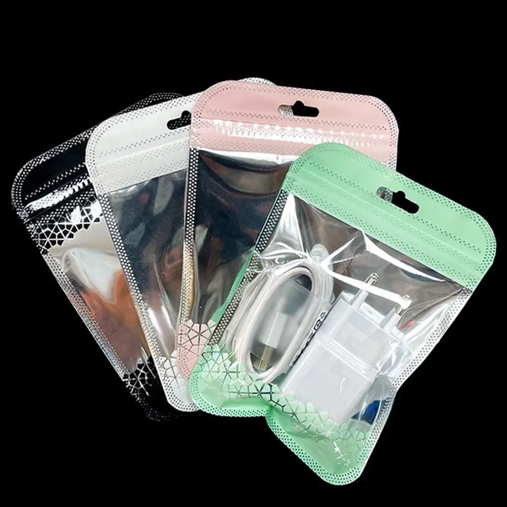 عرض المجوهرات الملونة الحقائب الختم الذاتي مع ثقب شنق ، أكياس OPP ، كيس التعبئة والتغليف ، الحقائب البريدي