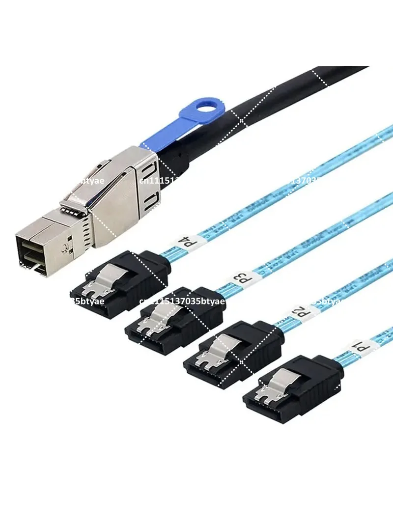Best-Selling-External Mini SAS HD SFF-8644 IC Interface To 4 Port SATA 7P Female Hard Disk Cable High-Speed Data Transfer For